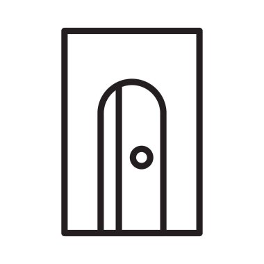 sabit ince çizgi vektör simgesi