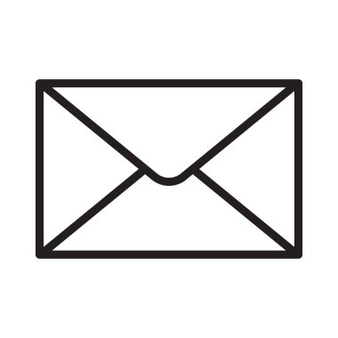 ileti ince çizgi vektör simgesi