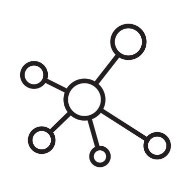 bağlama ince çizgi vektör simgesi