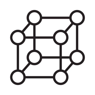 bağlama ince çizgi vektör simgesi