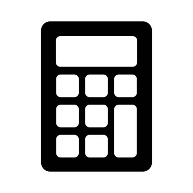 matematik glyph düz vetor simgesi