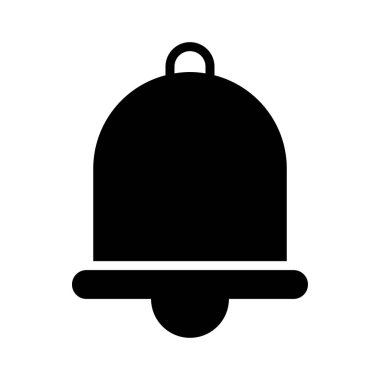 alarm glyph düz vetor simgesi