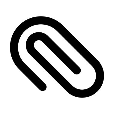 klip glyph düz vetor simgesi