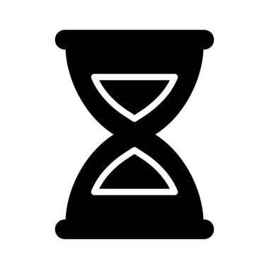 kronometre glyph düz vetor simgesi