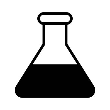 laboratuvar glyph düz vetor simgesi