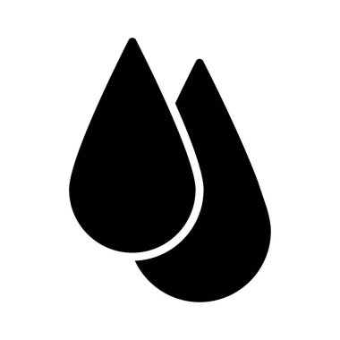 kan glyph düz vetor simgesi