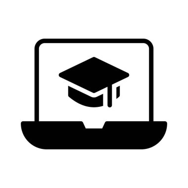 derece glyph düz vetor simgesi