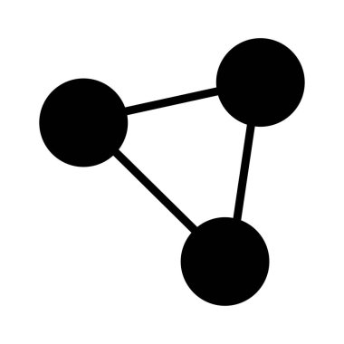bağlantı glyph düz vetor simgesi