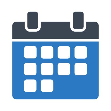 tarih glyph renk vektör simgesi