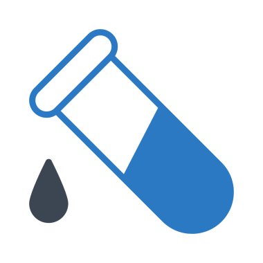 Tüp glif renk vektör simgesi