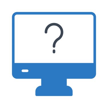 Quiz glyph renk vektör simgesi