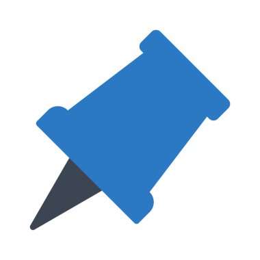 pushpin glyph renk vektör simgesi