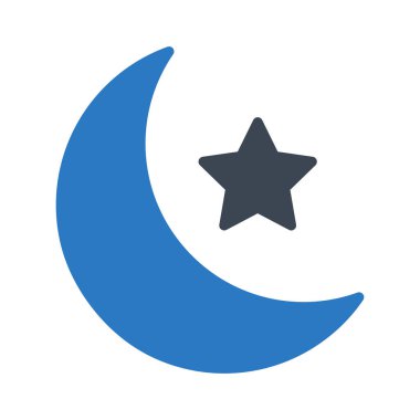 yıldız glyph renk vektör simgesi