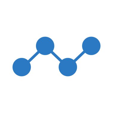 atomlar glyph renk vektör simgesi