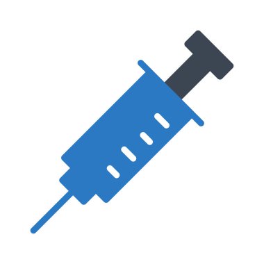 iğne glif renk vektör simgesi