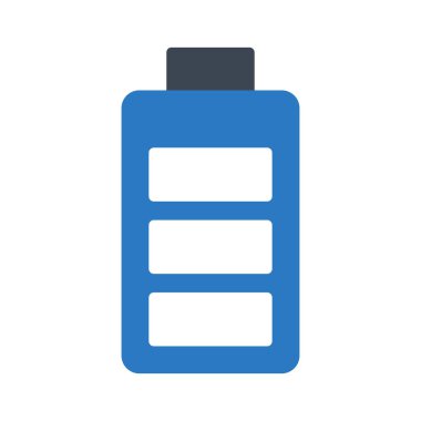 akümülatör glyph renk vektör simgesi