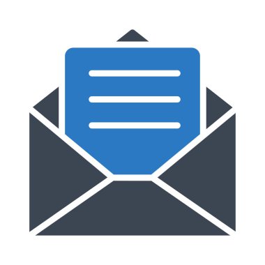 açık glyph renk vektör simgesi