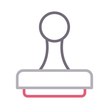 doğrulanmış renk çizgisi vektör simgesi