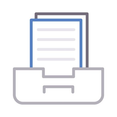 Dizin renk çizgi vektör simgesi