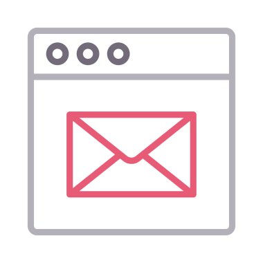 ileti renk çizgisi vektör simgesi