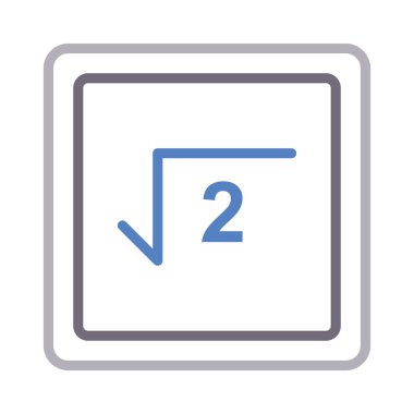 matematik renk çizgisi vektör simgesi
