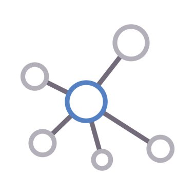 bağlama renk çizgisi vektör simgesi