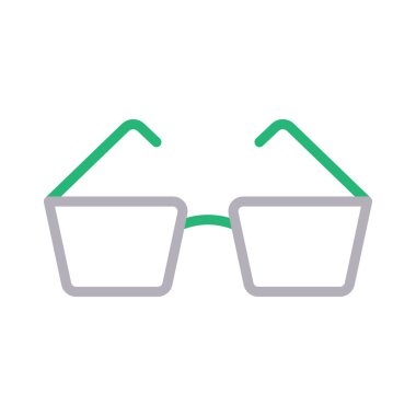 Gözlük rengi çizgi vektör simge