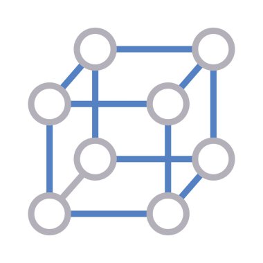 bağlama renk çizgisi vektör simgesi