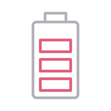 akümülatör renk çizgisi vektör simgesi