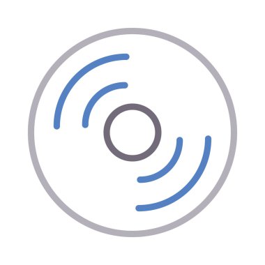 disk renk çizgisi vektör simgesi