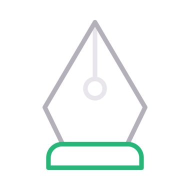 nib renk çizgisi vektör simgesi