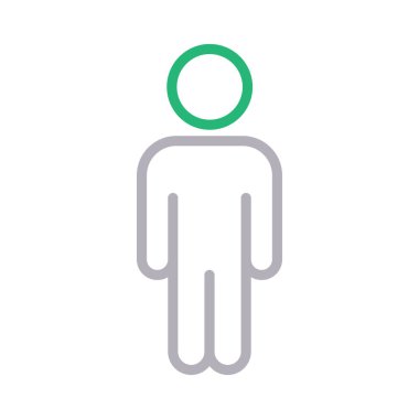 profil renk çizgisi vektör simgesi