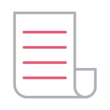 sayfa renk çizgisi vektör simgesi