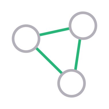 bağlantı renk çizgisi vektör simgesi