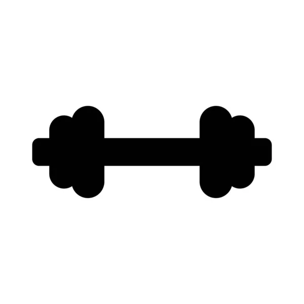 Gym Glyph Plat Vector Pictogram — Stockvector