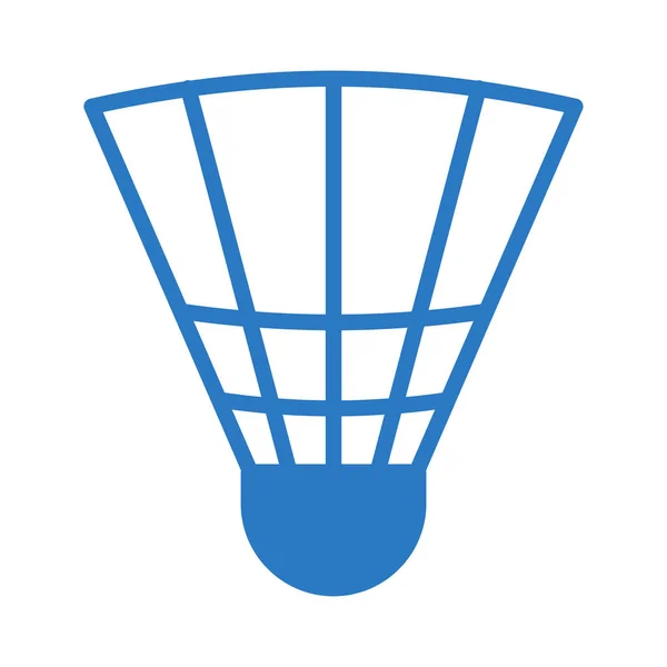 Ícone Vetor Cor Glifo Badminton —  Vetores de Stock