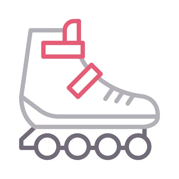 Shoe Colour Line Vector Icon — Stock Vector