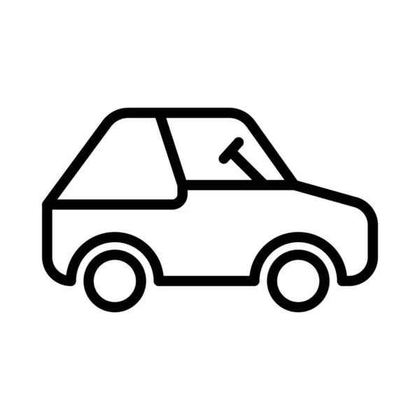 Ikon Vektor Garis Tipis Kendaraan - Stok Vektor