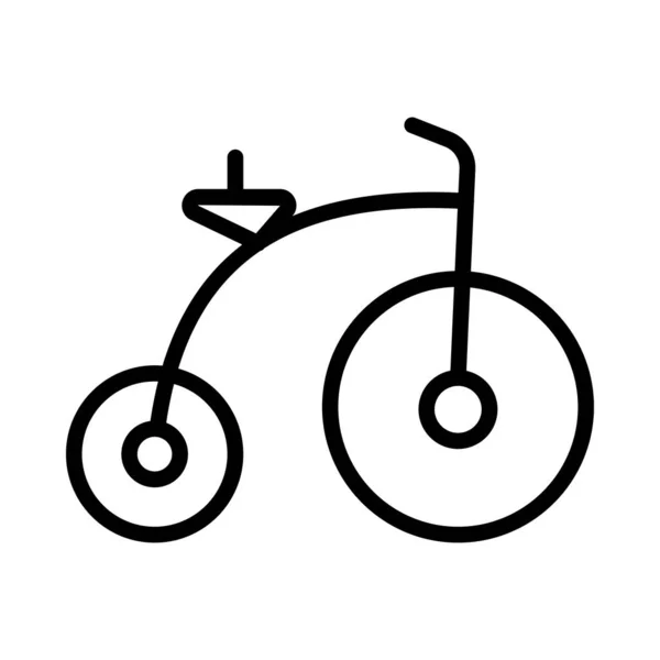 Bike Thin Line Vector Icon — Stock Vector