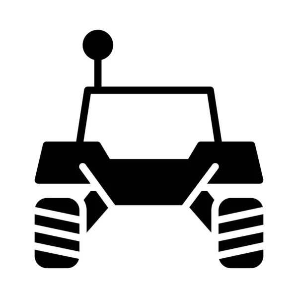 Auto Glyphe Flache Vektor Symbol — Stockvektor