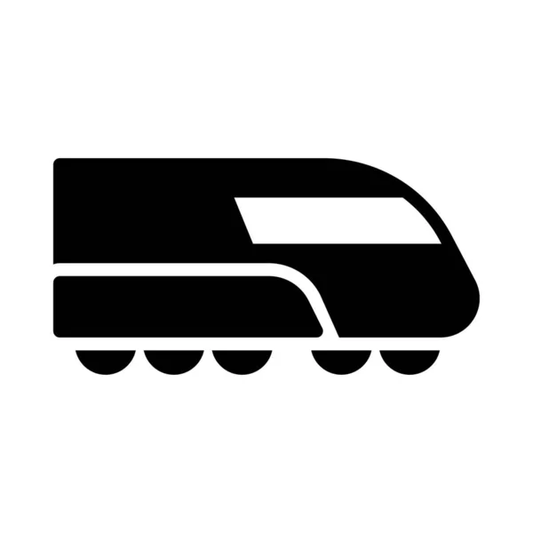 Icono Vector Plano Glifo Carril — Vector de stock