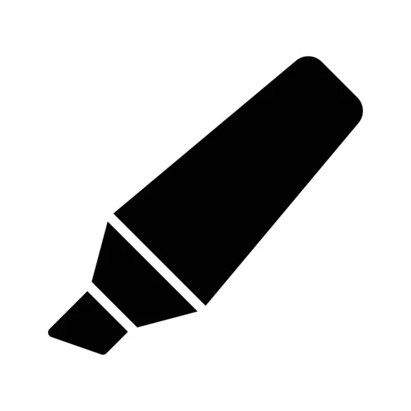 Ikona Podświetlacz Płaski Vetor Symbol — Wektor stockowy