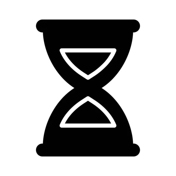 Chronomètre Glyphe Plat Icône Vetor — Image vectorielle