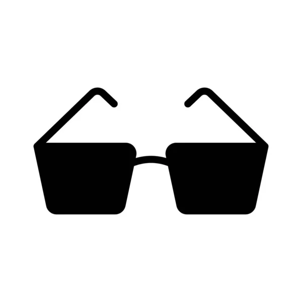 Brýle Symbol Plochý Vetor — Stockový vektor