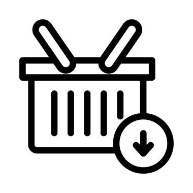 sepet ince çizgi simgesi 