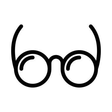 Gözlük ince çizgi simgesi 