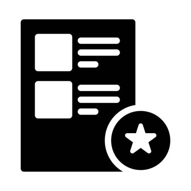 belge glyph düz simgesi 