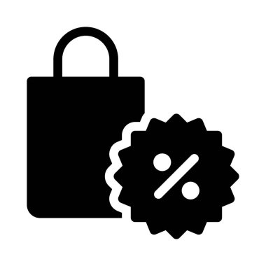 satış glyph düz simgesi 