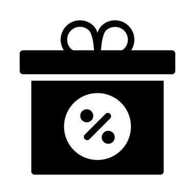 teklif glyph düz simgesi 