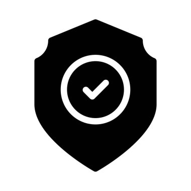 koruma glyph düz simgesi 